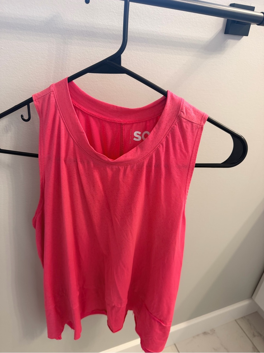 SO Hot Pink Sleeveless Tank Top